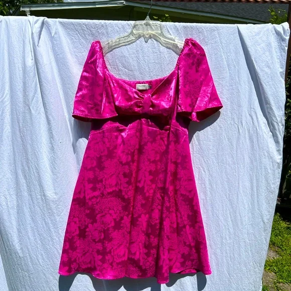 carrie pink dress The Carrie Modest Flutter Dress Delicate Pink / 2XL